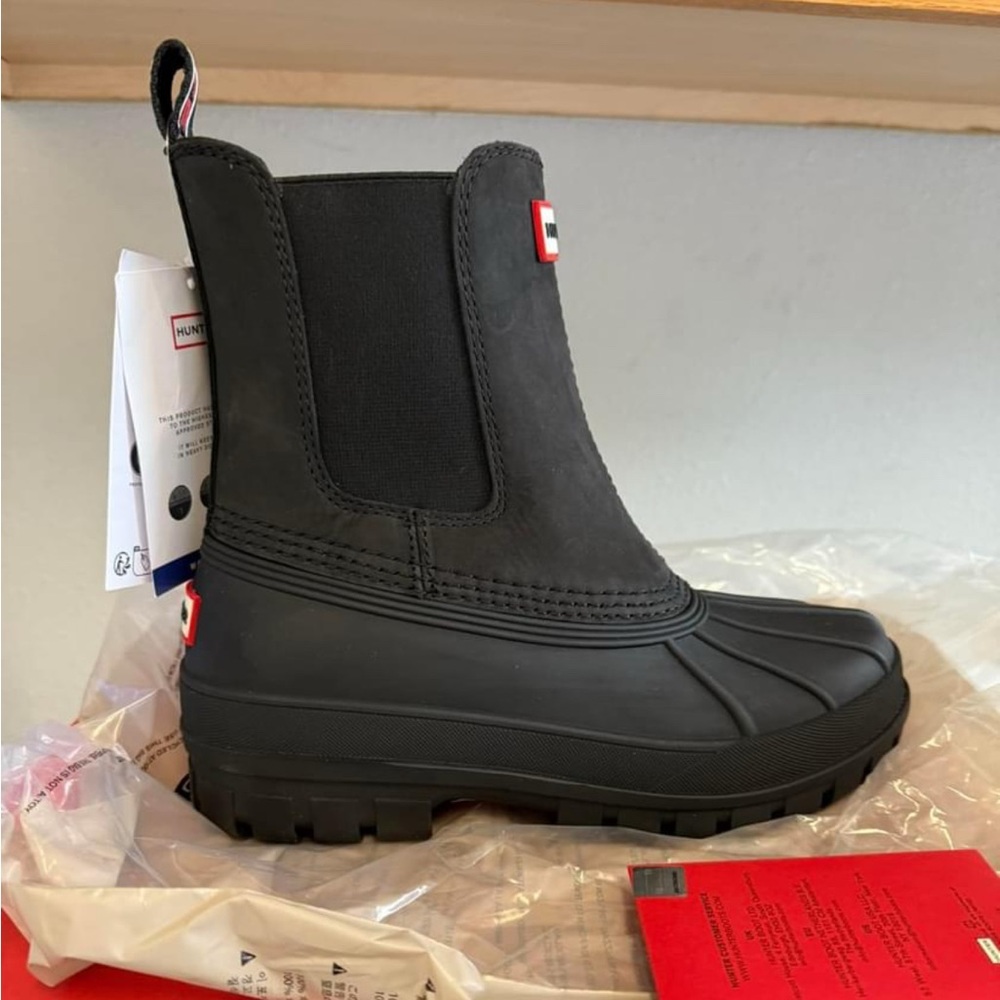 Womens Hunter Sutton Duck Boots Waterproof 8